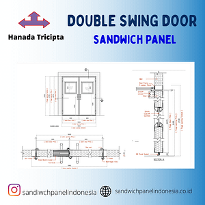 pintu sandwich panel 3