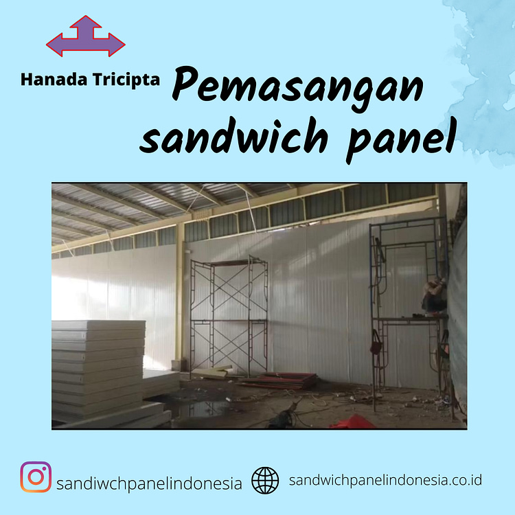 pemasangan sandwich panel